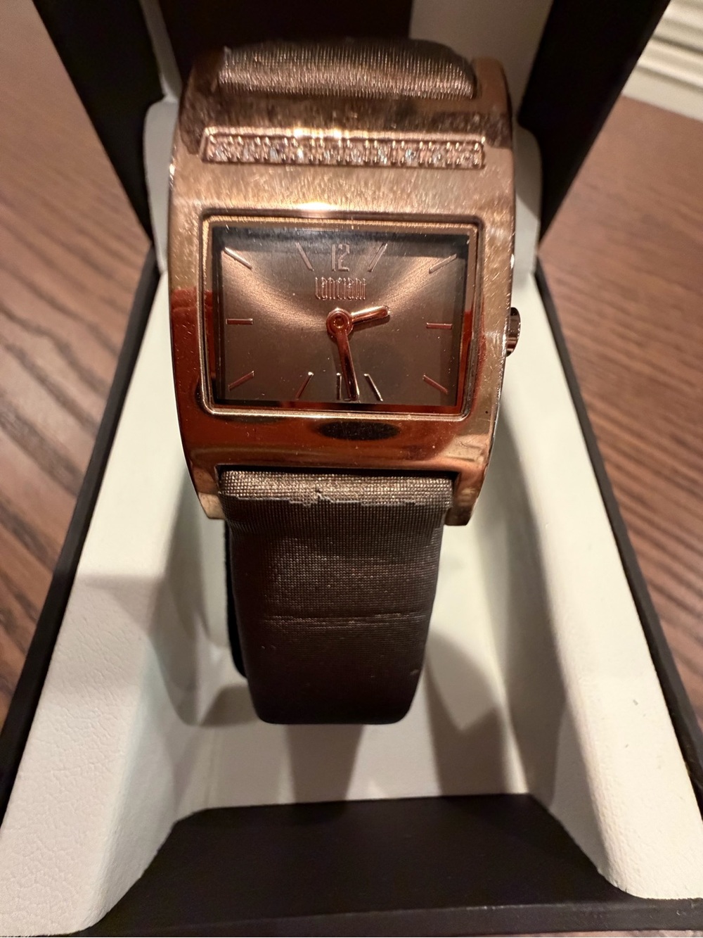 Women's Lanciani brown leather watch